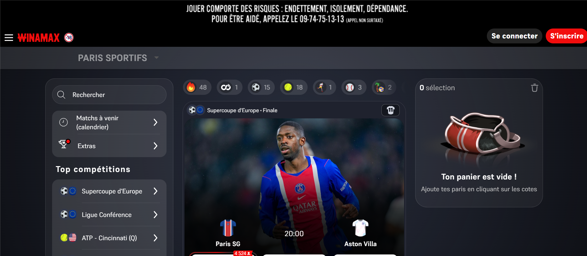 Winamax casinosite